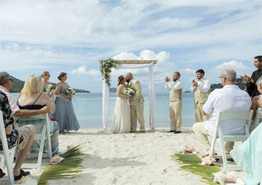 USVI Beach Wedding Ceremony