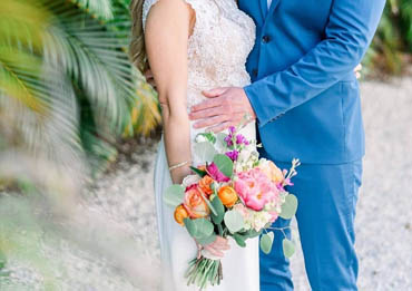 Beautiful bouquet of wedding flowers.