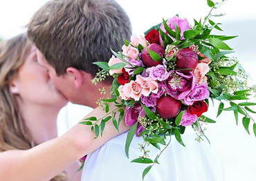 Wedding flowers make the most gorgeous photo props.