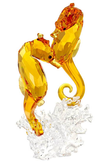 Swarovski seahorse wedding cake topper.