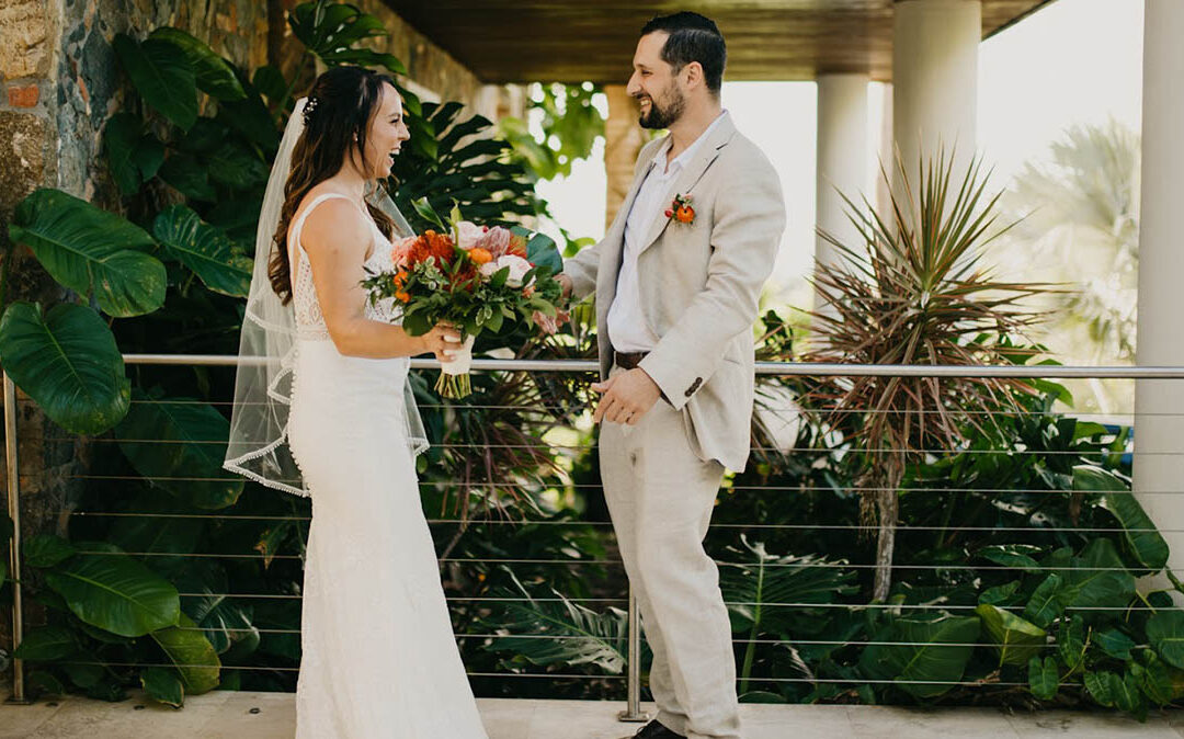 Amanda & Josh – Maho Beach Ceremony, Villa Kalorama Reception