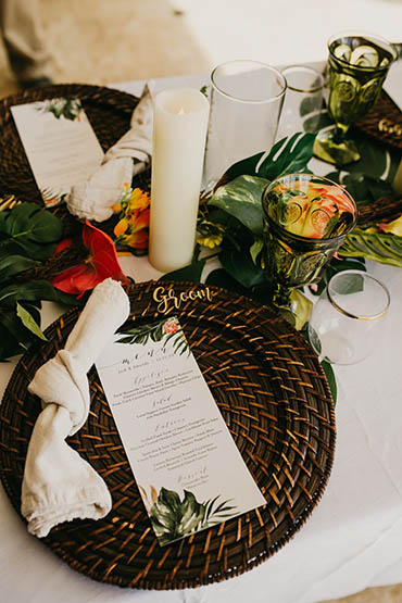 Marriage vow renewals barefoot on St Thomas USVI beach.