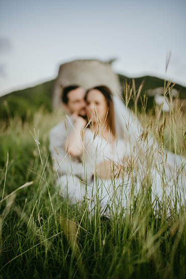 Happily wedded couple renewing their vows on a beach in St Thomas.